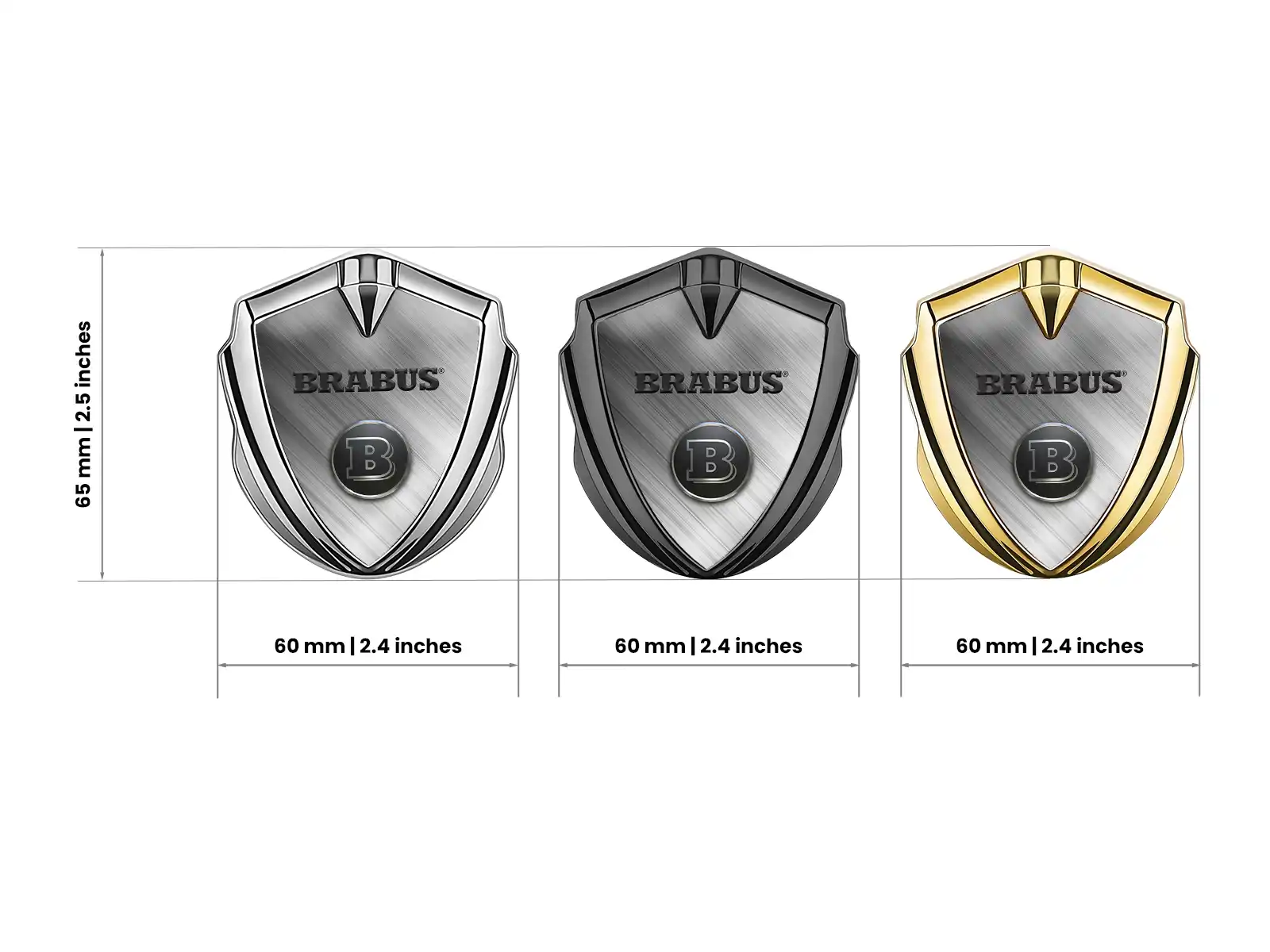 Brabus Badge Self Adhesive High-End Design Drift Style